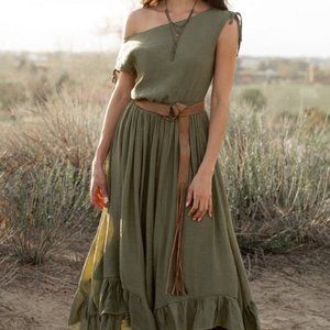 NEW Joyfolie Gia Dress Olive S